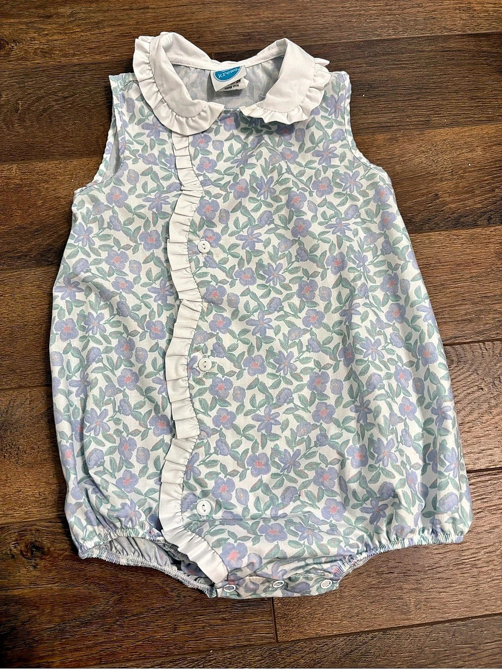 Krewe Kids Girl Floral Ruffle Romper Girls Size 3T